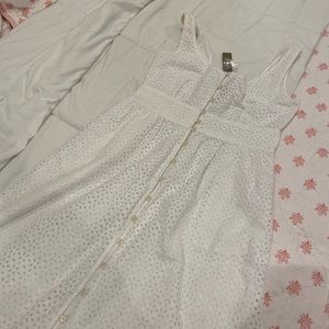 Jcrew white flower dress